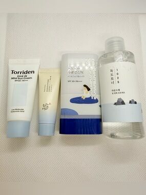 K-Beauty Sunscreen & Skincare Set - Round Lab, Torriden, Beauty of Joseon